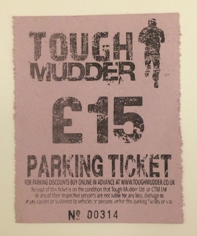Tough Mudder car park £15 fee
